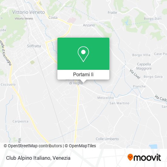 Mappa Club Alpino Italiano