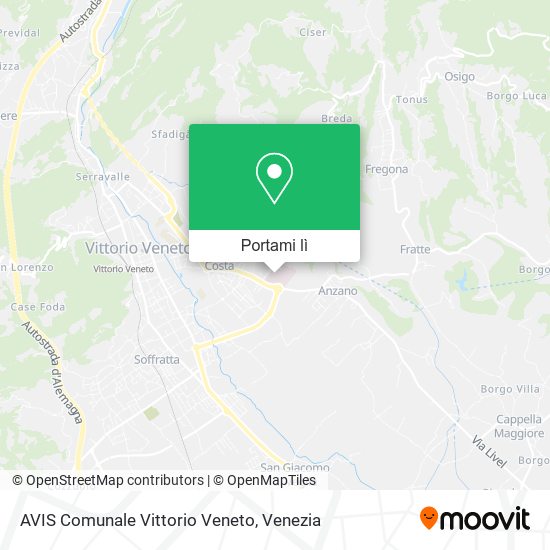 Mappa AVIS Comunale Vittorio Veneto