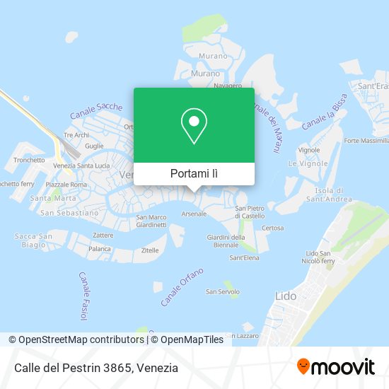 Mappa Calle del Pestrin  3865