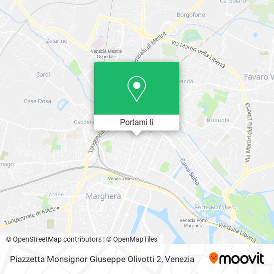 Mappa Piazzetta Monsignor Giuseppe Olivotti  2