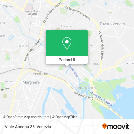 Mappa Viale Ancona 33