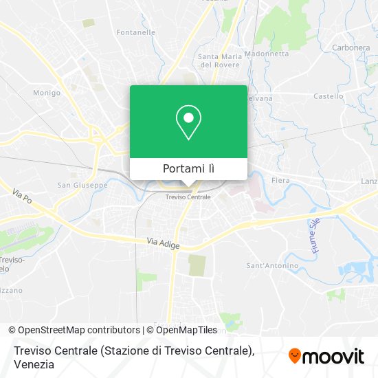 Mappa Treviso Centrale (Stazione di Treviso Centrale)