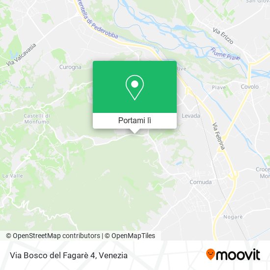 Mappa Via Bosco del Fagarè  4