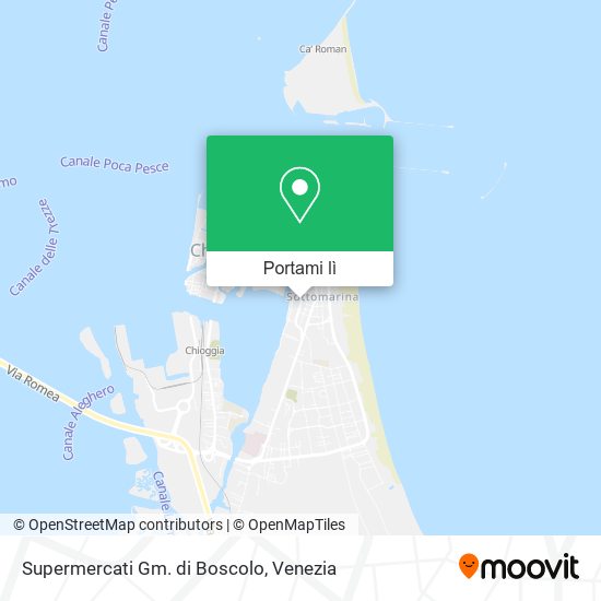 Mappa Supermercati Gm. di Boscolo