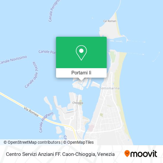Mappa Centro Servizi Anziani FF. Caon-Chioggia