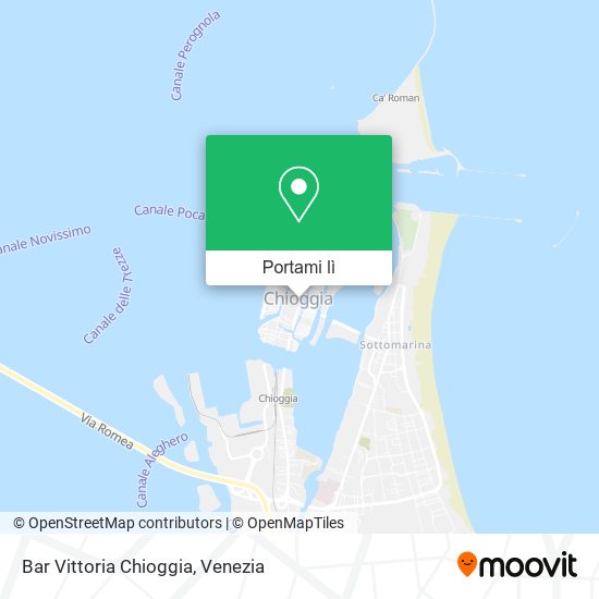 Mappa Bar Vittoria Chioggia