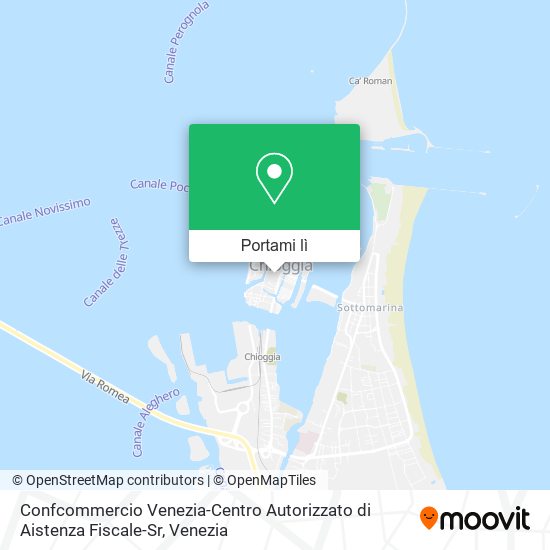 Mappa Confcommercio Venezia-Centro Autorizzato di Aistenza Fiscale-Sr
