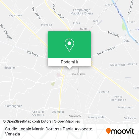 Mappa Studio Legale Martin Dott.ssa Paola Avvocato