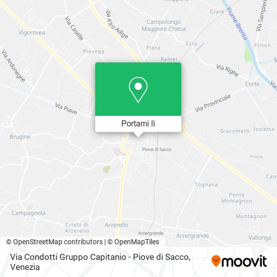 Mappa Via Condotti Gruppo Capitanio - Piove di Sacco