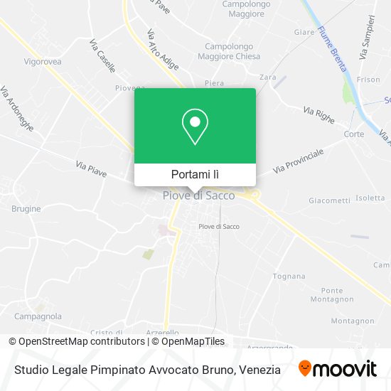 Mappa Studio Legale Pimpinato Avvocato Bruno