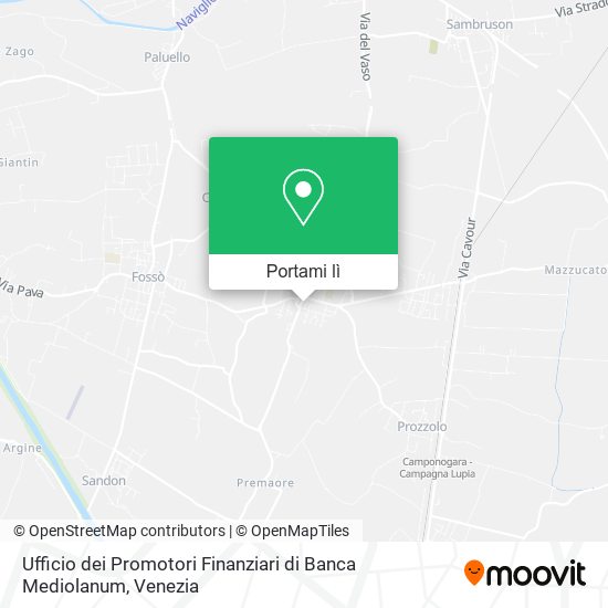 Mappa Ufficio dei Promotori Finanziari di Banca Mediolanum