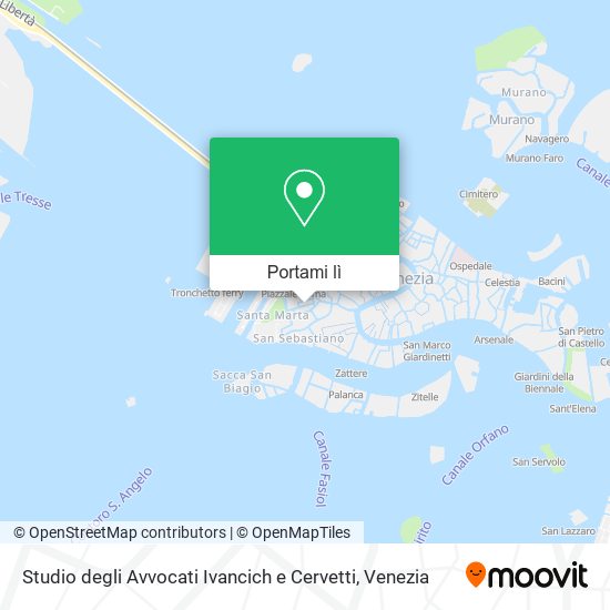 Mappa Studio degli Avvocati Ivancich e Cervetti