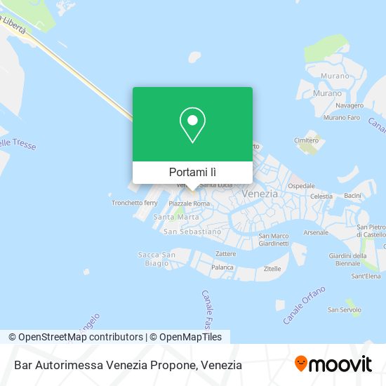 Mappa Bar Autorimessa Venezia Propone