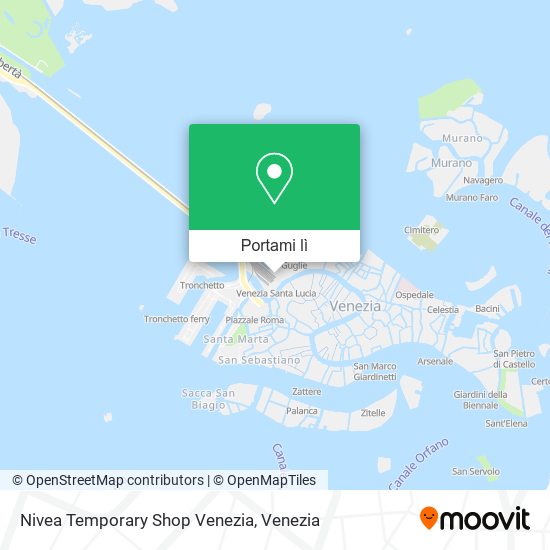 Mappa Nivea Temporary Shop Venezia