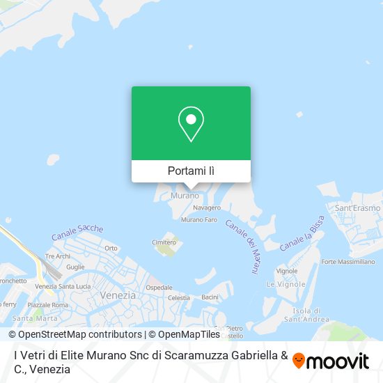 Mappa I Vetri di Elite Murano Snc di Scaramuzza Gabriella & C.