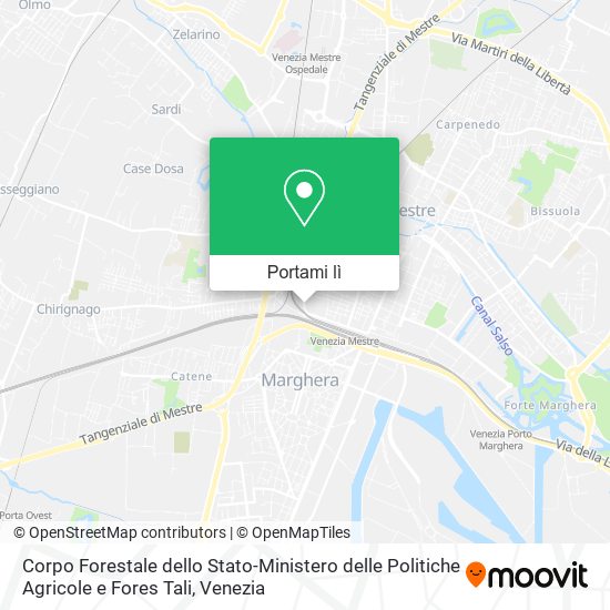 Mappa Corpo Forestale dello Stato-Ministero delle Politiche Agricole e Fores Tali