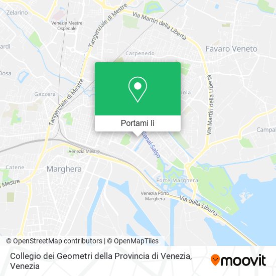 Mappa Collegio dei Geometri della Provincia di Venezia