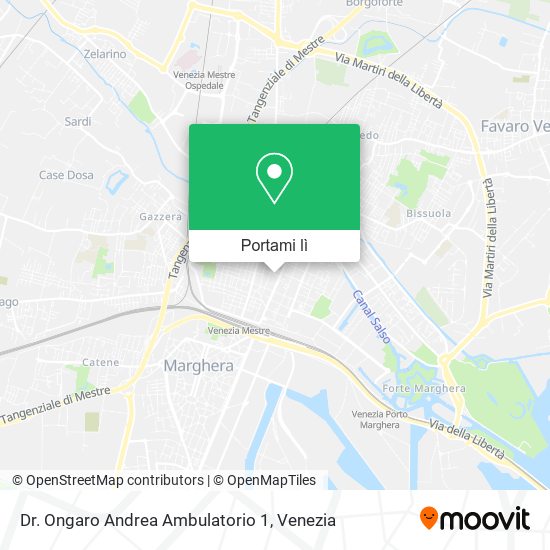 Mappa Dr. Ongaro Andrea Ambulatorio 1