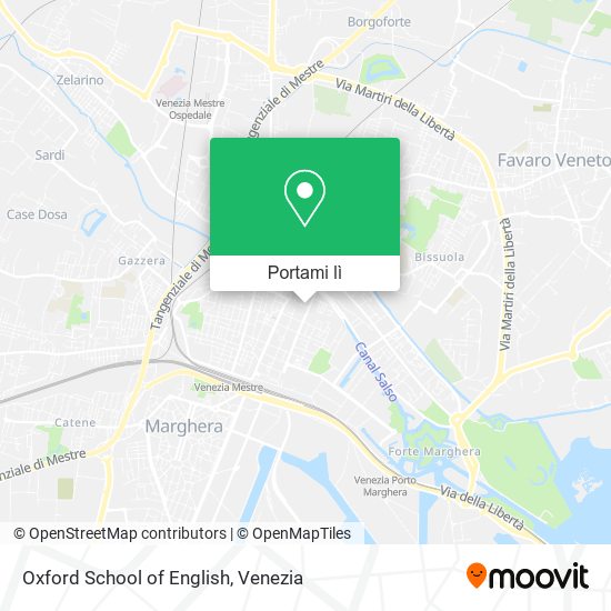 Mappa Oxford School of English