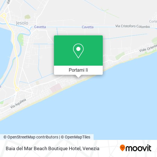 Mappa Baia del Mar Beach Boutique Hotel