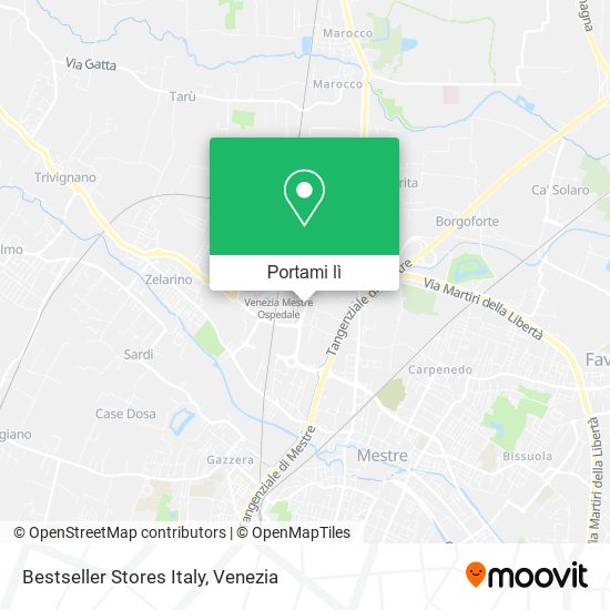 Mappa Bestseller Stores Italy