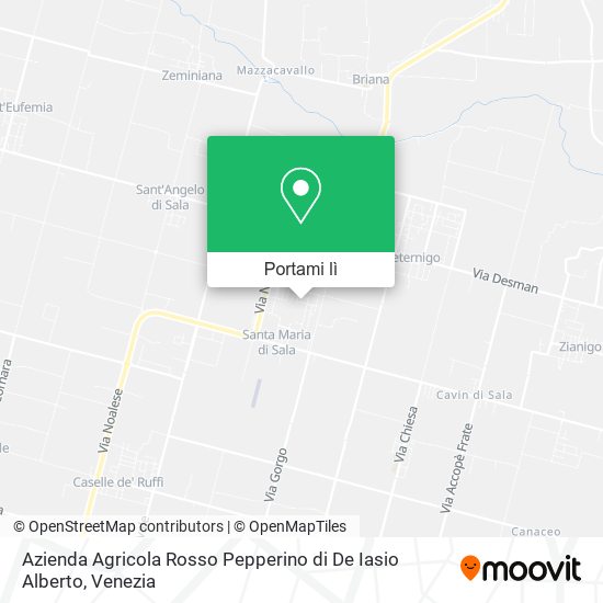 Mappa Azienda Agricola Rosso Pepperino di De Iasio Alberto