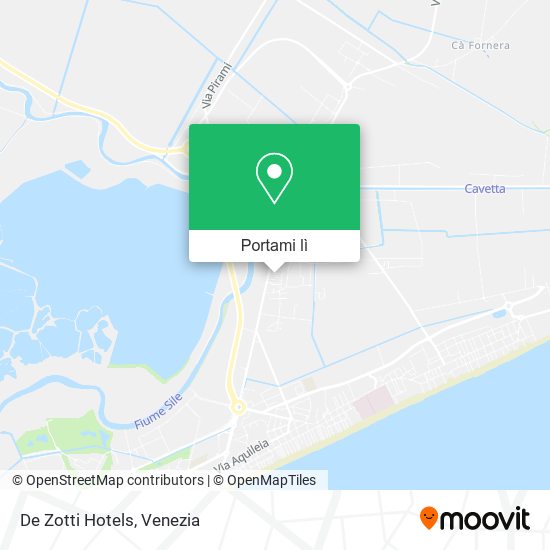 Mappa De Zotti Hotels