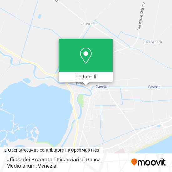 Mappa Ufficio dei Promotori Finanziari di Banca Mediolanum
