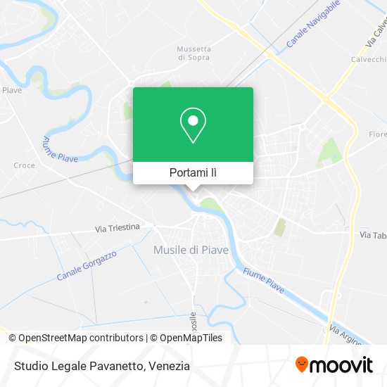 Mappa Studio Legale Pavanetto