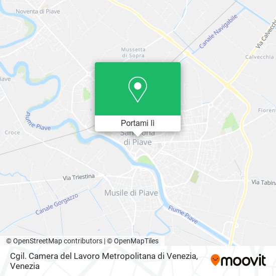 Mappa Cgil. Camera del Lavoro Metropolitana di Venezia