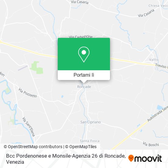 Mappa Bcc Pordenonese e Monsile-Agenzia 26 di Roncade