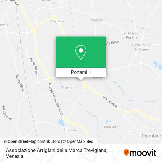 Mappa Associazione Artigiani della Marca Trevigiana