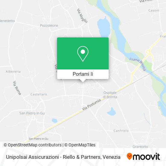 Mappa Unipolsai Assicurazioni - Riello & Partners