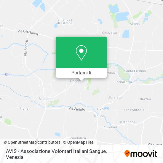 Mappa AVIS - Associazione Volontari Italiani Sangue