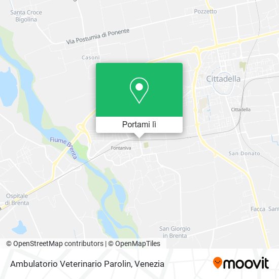 Mappa Ambulatorio Veterinario Parolin