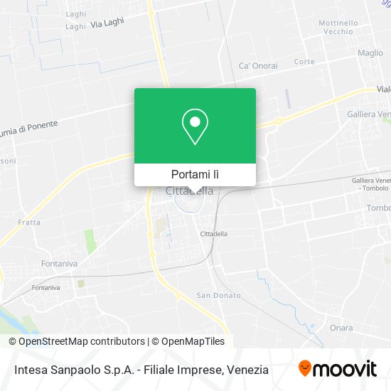 Mappa Intesa Sanpaolo S.p.A. - Filiale Imprese