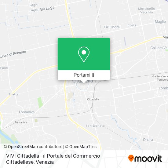 Mappa VIVI Cittadella - il Portale del Commercio Cittadellese