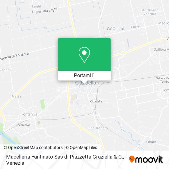 Mappa Macelleria Fantinato Sas di Piazzetta Graziella & C.