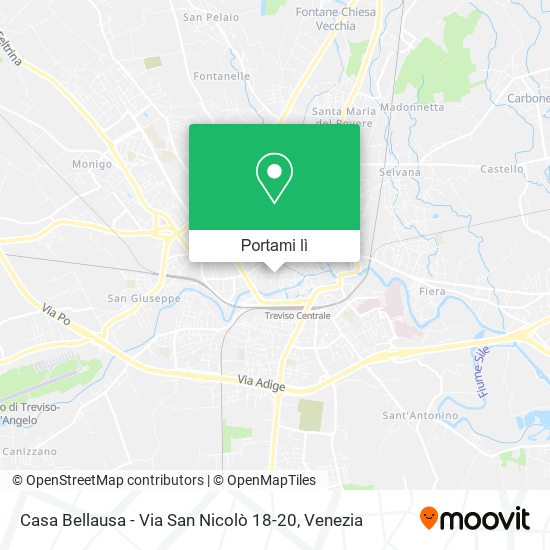 Mappa Casa Bellausa - Via San Nicolò 18-20