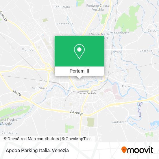 Mappa Apcoa Parking Italia