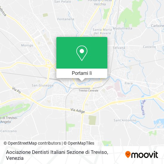 Mappa Aociazione Dentisti Italiani Sezione di Treviso