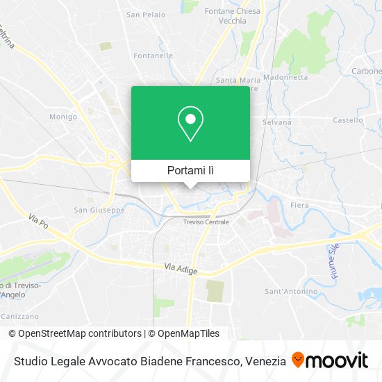 Mappa Studio Legale Avvocato Biadene Francesco