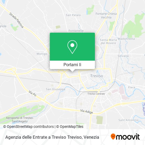 Mappa Agenzia delle Entrate a Treviso Treviso