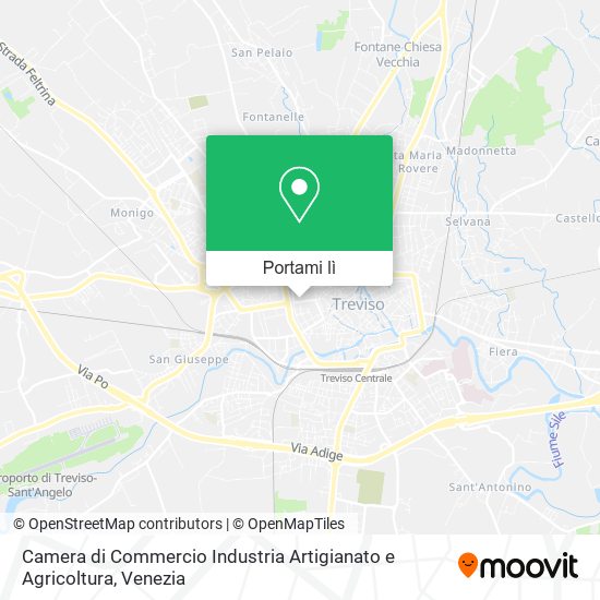 Mappa Camera di Commercio Industria Artigianato e Agricoltura