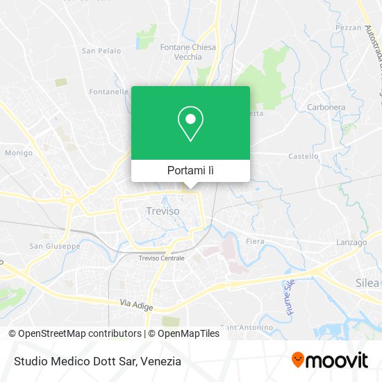 Mappa Studio Medico Dott Sar