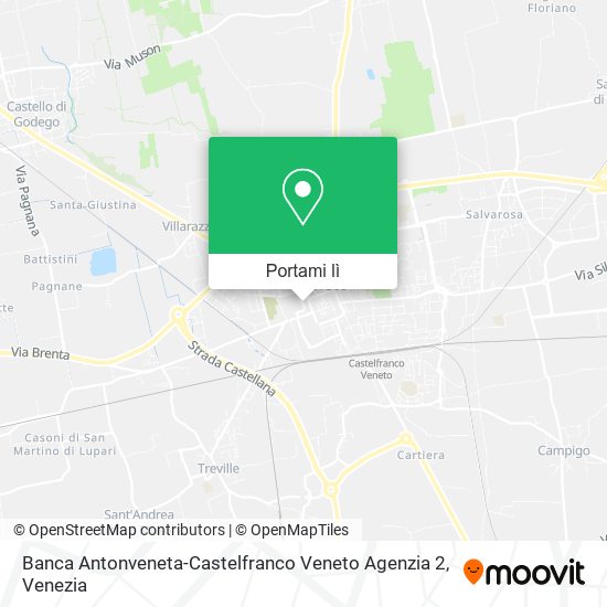 Mappa Banca Antonveneta-Castelfranco Veneto Agenzia 2