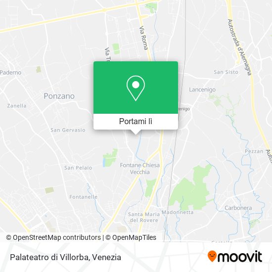 Mappa Palateatro di Villorba
