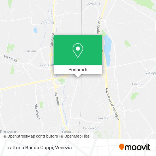 Mappa Trattoria Bar da Coppi