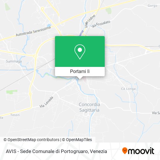Mappa AVIS - Sede Comunale di Portogruaro