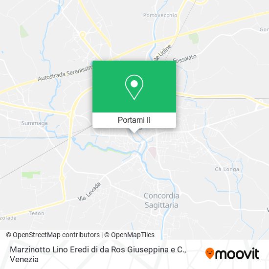 Mappa Marzinotto Lino Eredi di da Ros Giuseppina e C.